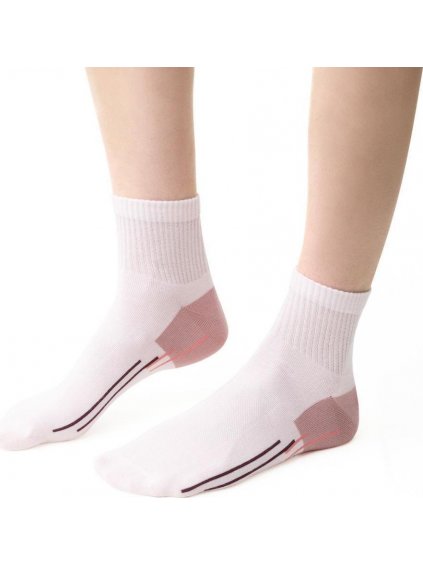 Světle růžové dámské sportovní ponožky