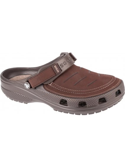 TMAVĚ HNĚDÉ PÁNSKÉ NAZOUVÁKY CROCS YUKON VISTA II CLOG