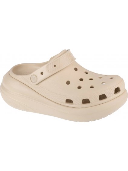 BÉŽOVÉ NAZOUVÁKY NA PLATFORMĚ CROCS CLASSIC CRUSH CLOG