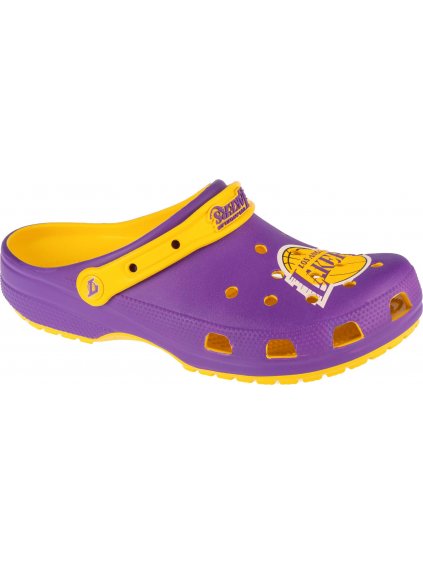 FIALOVÉ PÁNSKÉ NAZOUVÁKY CROCS CLASSIC NBA LA LAKERS CLOG