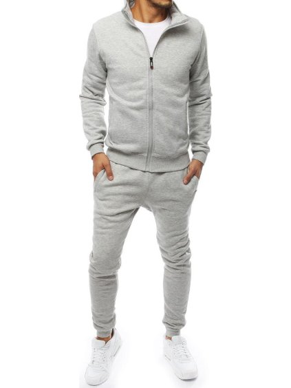 (Vel. 2XL) Pánská tepláková souprava - světle šedá