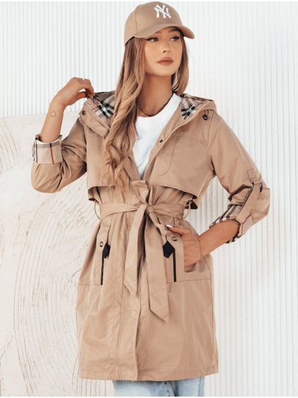 (Vel. M) Béžová parka s nastavitelnými rukávy CIVIT