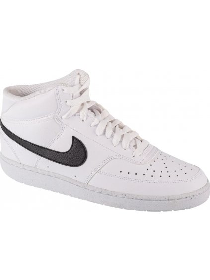 BÍLÉ KOTNÍKOVÉ TENISKY NIKE COURT VISION MID