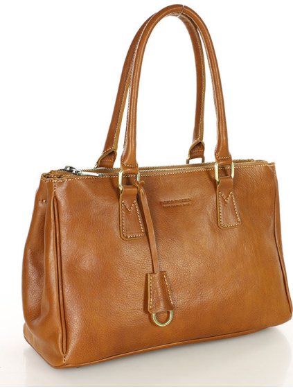 MARCO MAZZINI camel shopper kabelka
