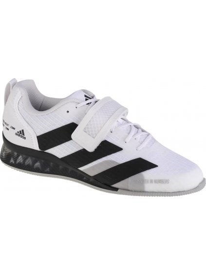 BÍLO-ČERNÉ PÁNSKÉ TENISKY ADIDAS ADIPOWER WEIGHTLIFTING 3