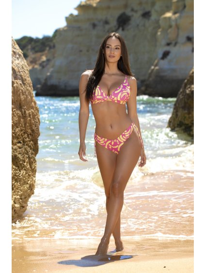 Růžovo-žluté bikiny Mia