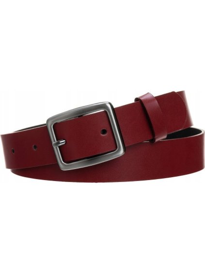 Rovicky Červený dámský kožený opasek