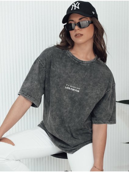 Tmavě šedé tričko s drobným nápisem KASEKEN