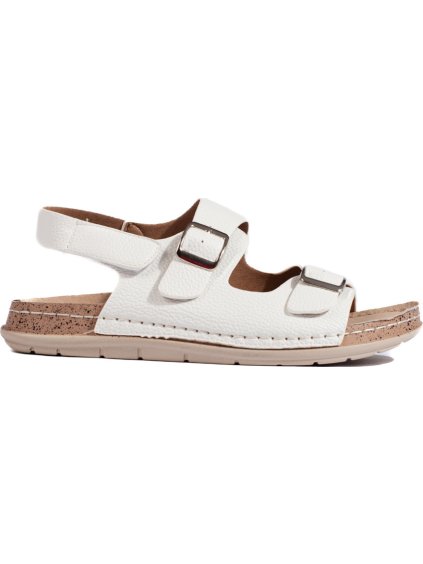 Bílé dámské sandály