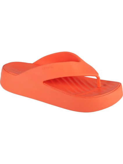 Oranžové žabky na platformě Crocs Gataway Platform Flip (Velikost 37)