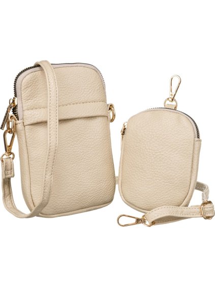 Rovicky Béžová peněženka s odnímatelným popruhem a kapsou V270