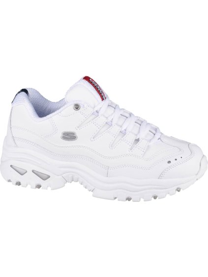 Bílé dámské kožené sneakersy Skechers Energy