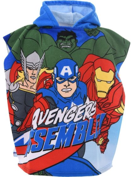 Barevné chlapecké plážové pončo Marvel - Avengers