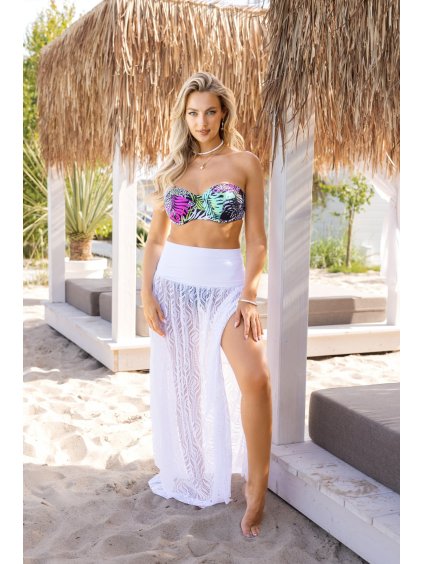 Bílá plážová sukně/šaty Ibiza 2