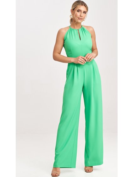 Zelený dámský letní overal