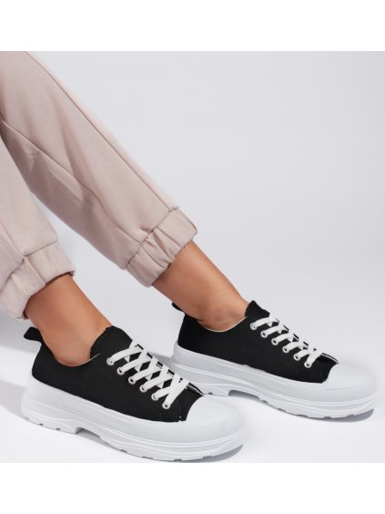 Černé Klasické plátěné tenisky