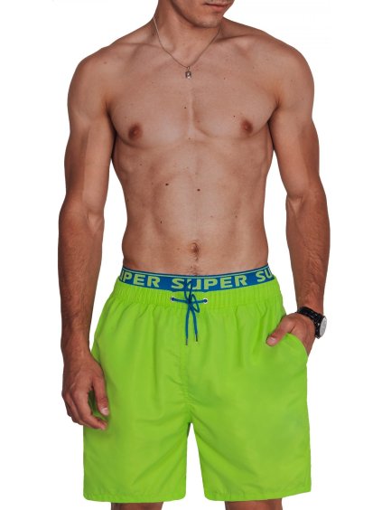 Světle zelené pánské koupací šortky