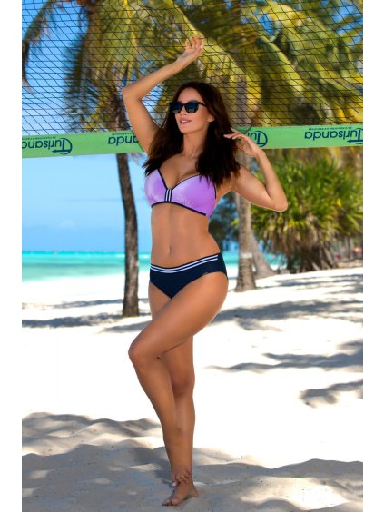 Sportovní lila plavky Edith