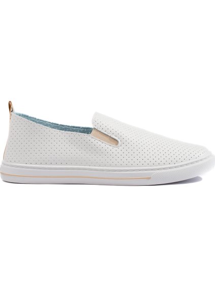 Dámské smetanové slip-on tenisky (Velikost 36)