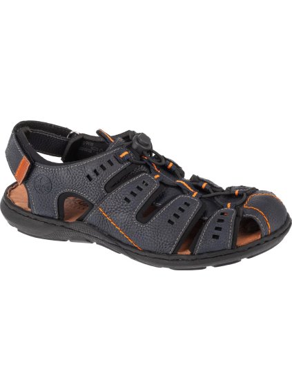 Tmavě modrá pánské sandály Rieker Sandals