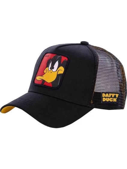 Černá páská kšiltovka Capslab Looney Tunes Daffy Duck Cap