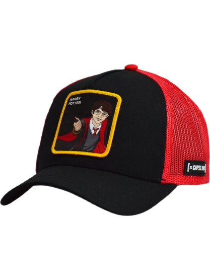 Černo-červená pánská kšiltovka Capslab Marvel Harry Potter Cap