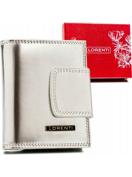 Lorenti Stříbrná malá kožená peněženka S280