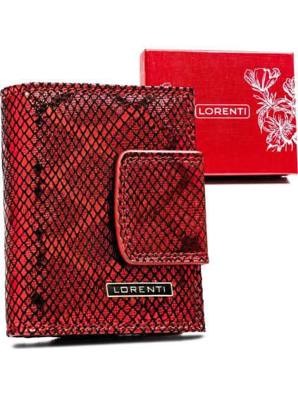 Lorenti Červená malá  kožená peněženka S276