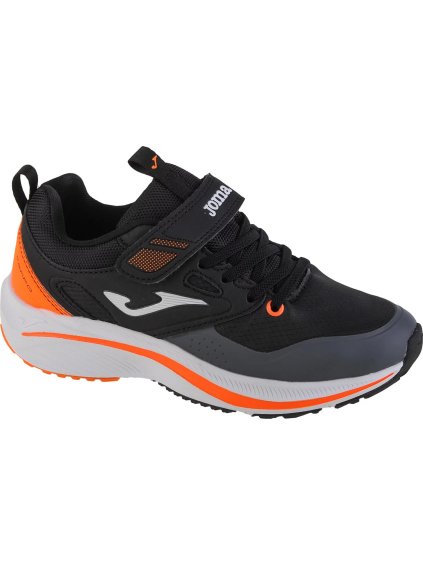 Černo-oranžové chlapecké tenisky Joma Ferro Jr 2201