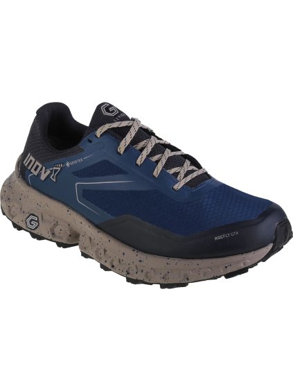 Tmavě modré trailové boty Inov-8 RocFly G 350 GTX (Velikost 41,5)