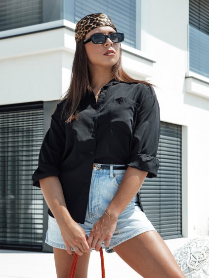 Černá dámská košile ELEGANZZA