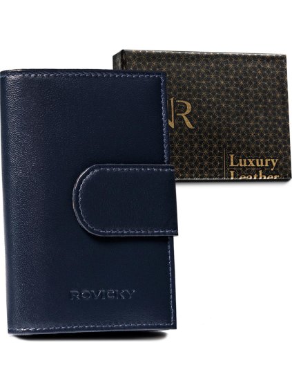 Rovicky Tmavě modrá peněženka se zapínáním V296
