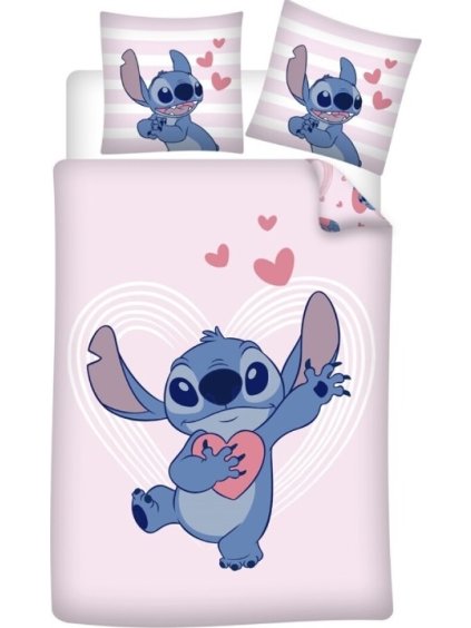 Stich světle růžové dívčí povlečení