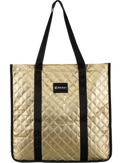 Rovicky Zlatá prošívaná shopper bag