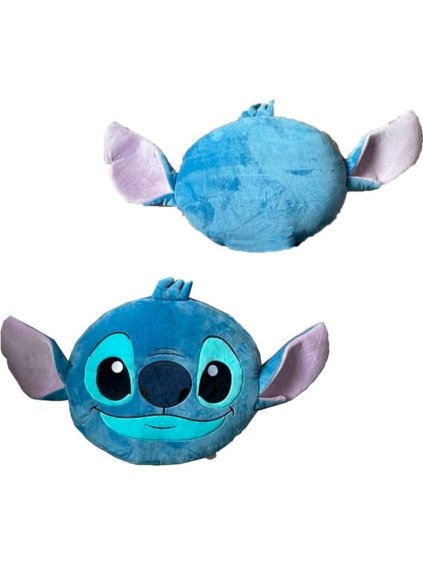 Modrý sametový polštář Lilo and Stitch