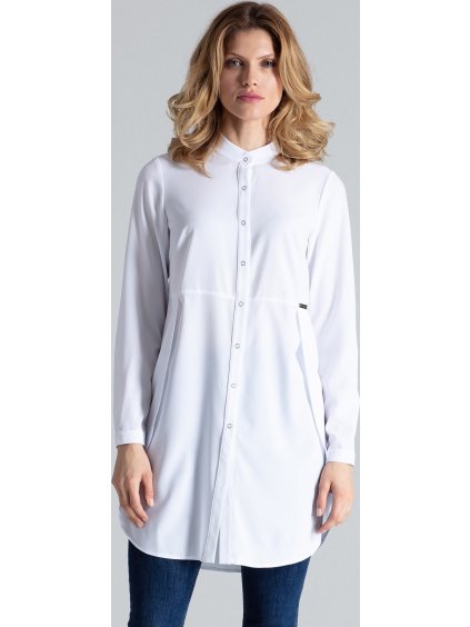 Dámská bílá delší košile