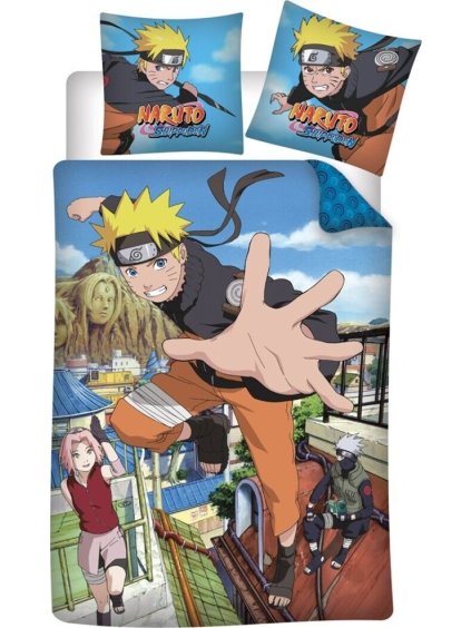 Barevné bavlněné povlečení Naruto Shippuden