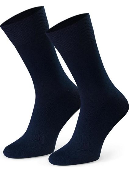 Tmavě modré pánské bambusové ponožky Art.149