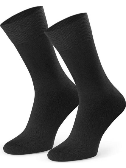 Grafitově šedé pánské bambusové ponožky Art.149