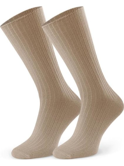 Béžové pánské bambusové ponožky Art.165