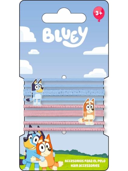 Set vlasových gumiček Bluey - Ludo Studio