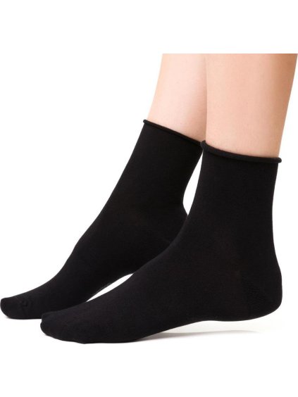 Černé dámské bambusové ponožky Art.125