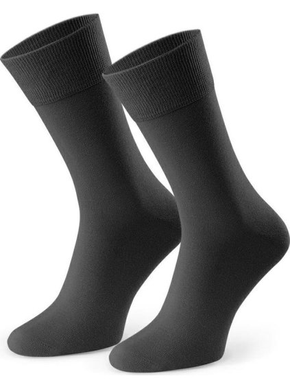 Grafitové pánské bambusové ponožky k obleku Art.124