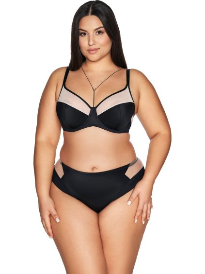 Černá polovyztužená podprsenka Ava 2135