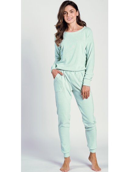Teplé mintové pyžamo Taro Jessie