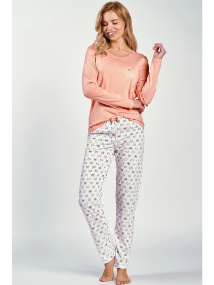 Dlouhé pyžamo se vzorovanými kalhotami Taro Polly