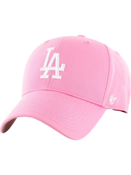 Světle růžová dívčí kšiltovka 47 Brand MLB Los Angeles Dodgers Jr Cap (Velikost ONE SIZE)