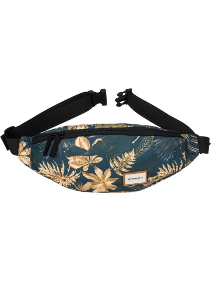 Rovicky tmavě modrá dámská ledvinka se zlatým vzorem