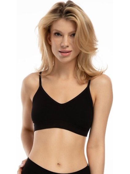 Basic braletka Julimex Bamboo Bralette (Velikost L, Barva béžová)