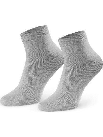 Šedé pánské bambusové ponožky Art.028